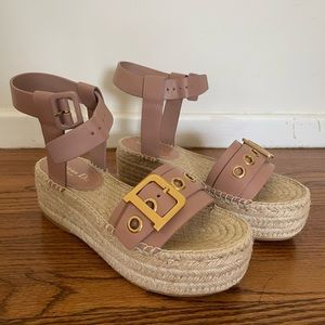 Dior D-Dior platform espadrille sandal